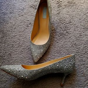 BETSEY JOHNSON GLITTER HEELS